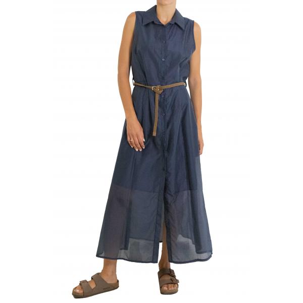 Vestito con cintura e bottoni "Leila"